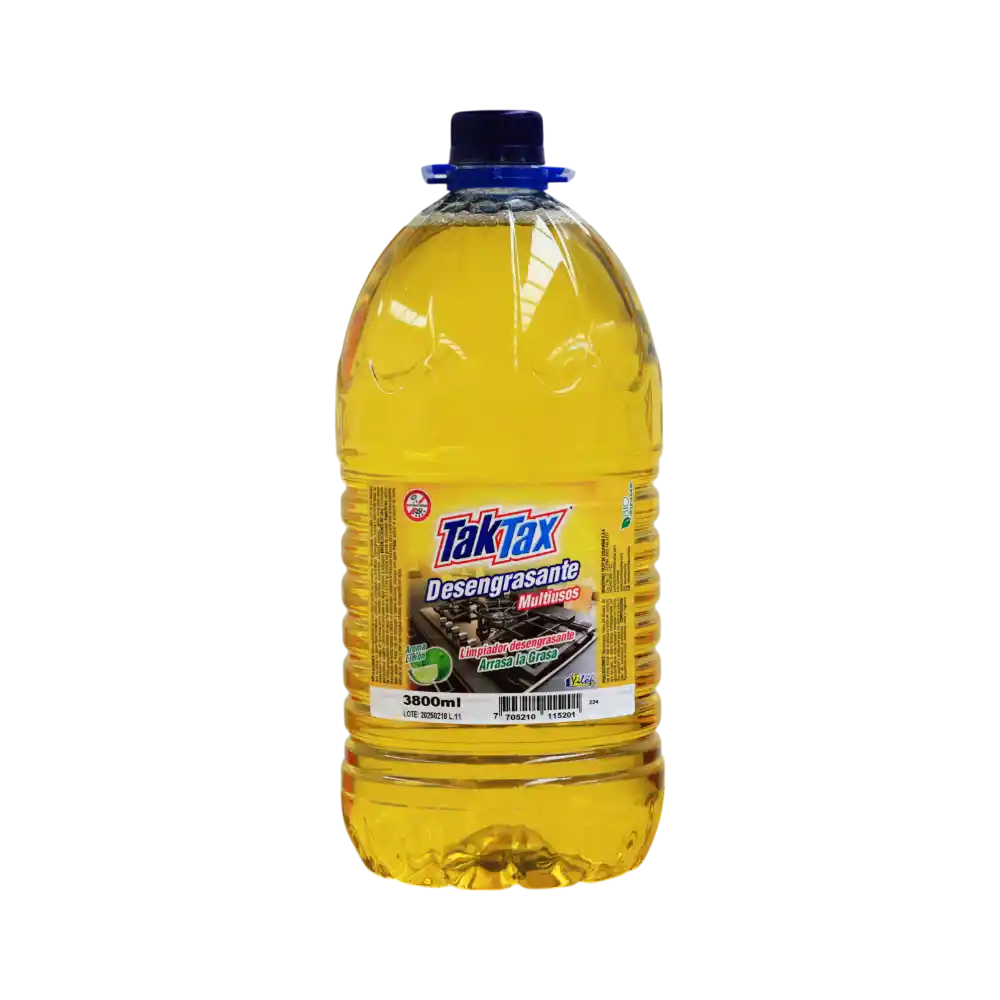 Desengrasante Multiusos Tak Tax limón 3800 ml para limpieza profunda