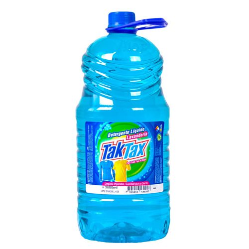 Detergente líquido Tak Tax 3800 ml para lavado en casa o institucional