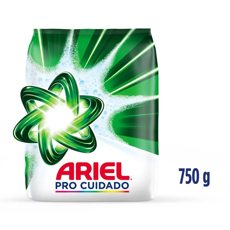 Detergente en polvo Ariel 750 g para ropa blanca y de color