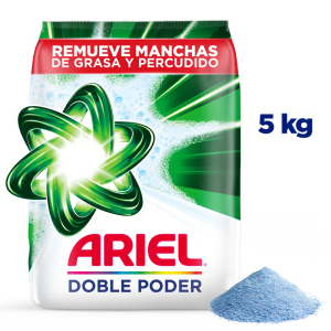 Detergente en polvo Ariel 5 kg para uso intensivo