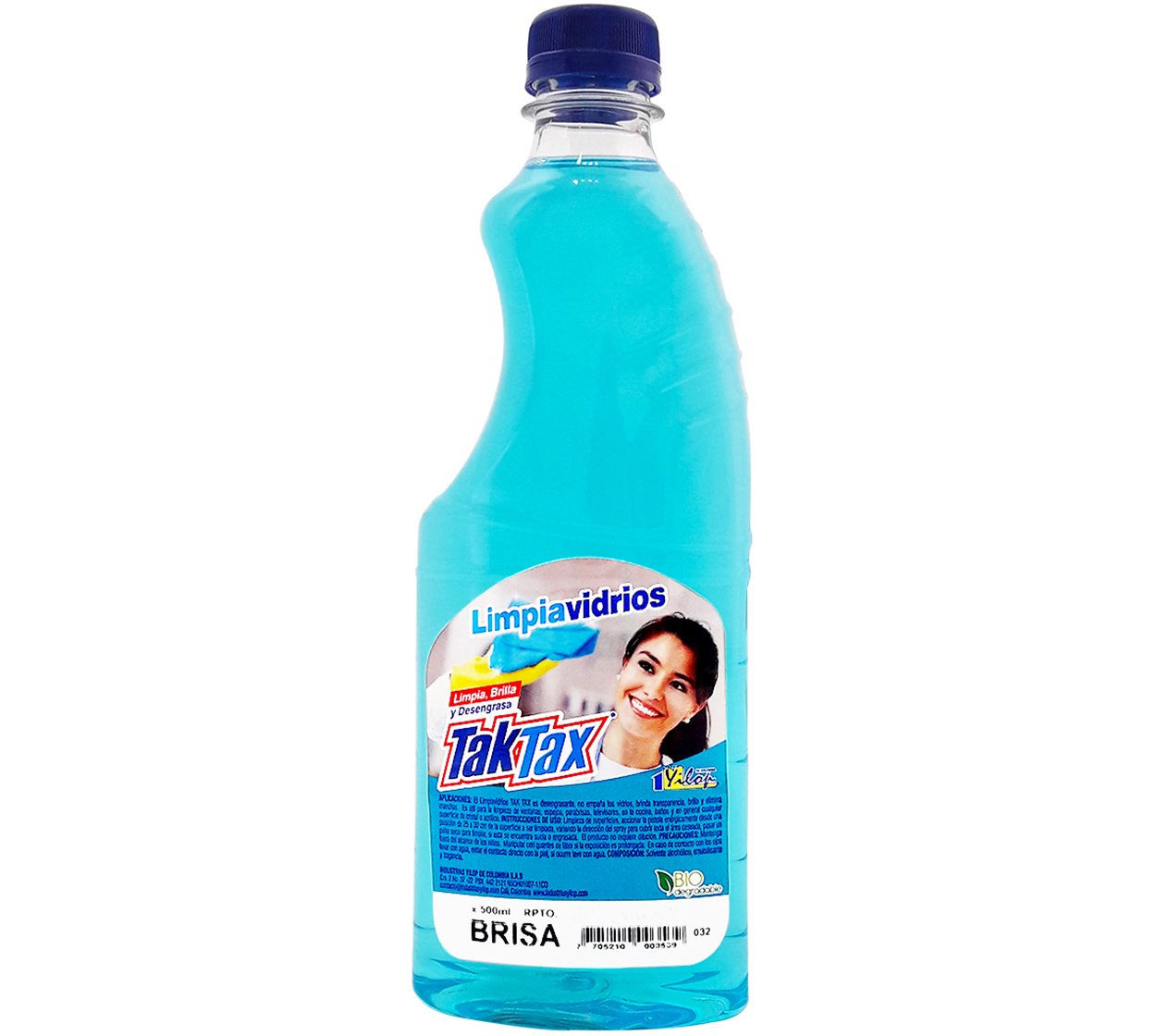 Limpiavidrios Tak Tax 500 ml para cristales y espejos