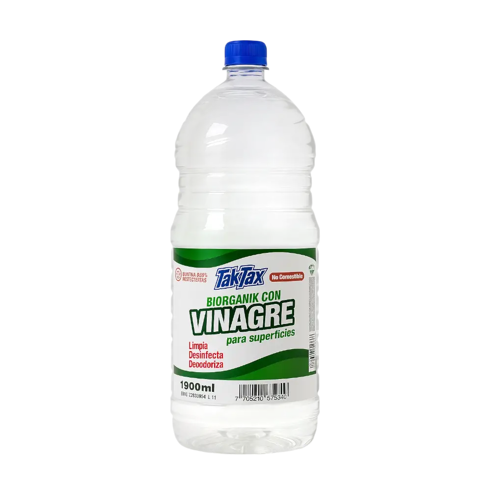 Vinagre blanco Tak Tax 1900 ml ideal para limpieza y cocina