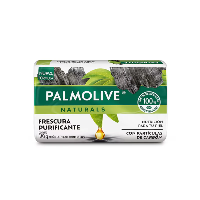 Jabón Palmolive Frescura Purificante 110 g con partículas de carbón
