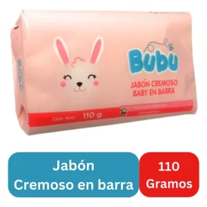Jabón cremoso Bubu en barra 110 g