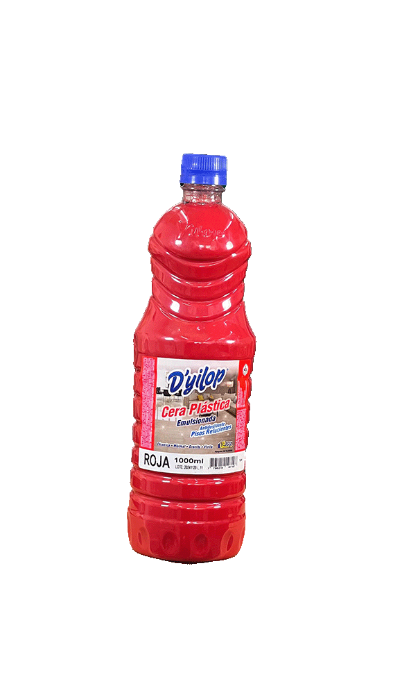 Cera Plástica Emulsionada Roja D’yilop brillo y protección de pisos