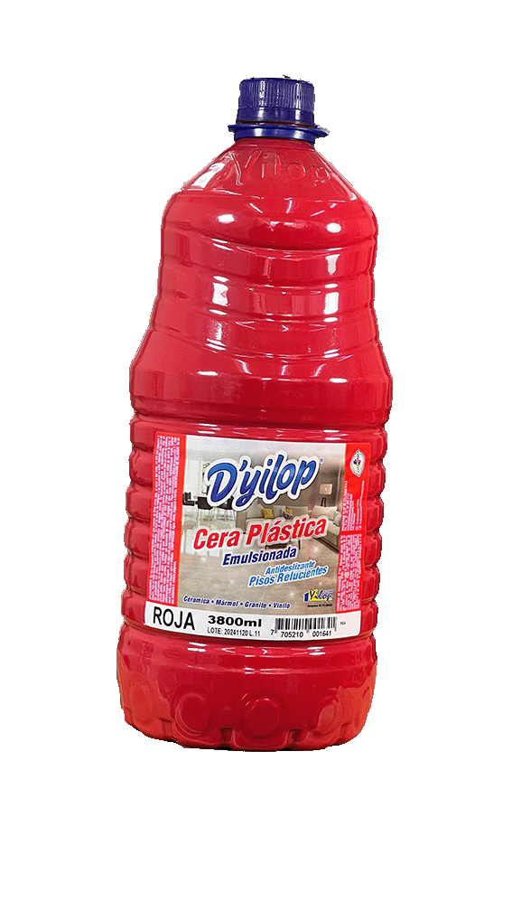 Cera Plástica Emulsionada Roja D’yilop brillo y protección de pisos