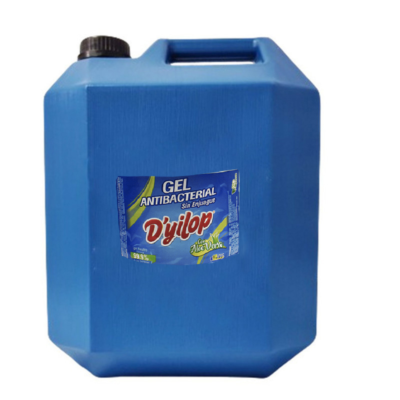 Gel antibacterial D’yilop 19000 ml de uso industrial y profesional.