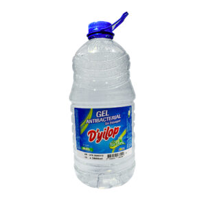 Gel antibacterial D’yilop 3800 ml con alcohol al 70% para desinfección de manos.