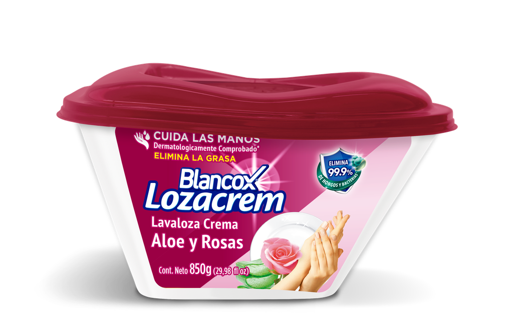 Lavaloza Crema Blancox Aloe y Rosas 450 g y 850 g