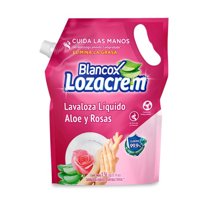 Lavaloza Líquido Aloe y Rosas Crem Blancox 1500 ml