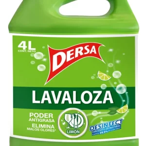 Lavaloza Líquido Antigrasa Limón Dersa