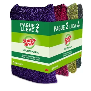 Multiesponjas Scotch-Brite 4 unidades