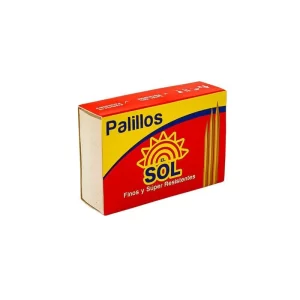 Palillos de madera El Sol 180 unidades