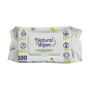 Paños húmedos Natural Wipes 100 unidades