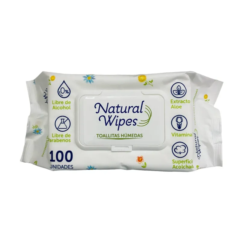 Paños húmedos Natural Wipes 100 unidades