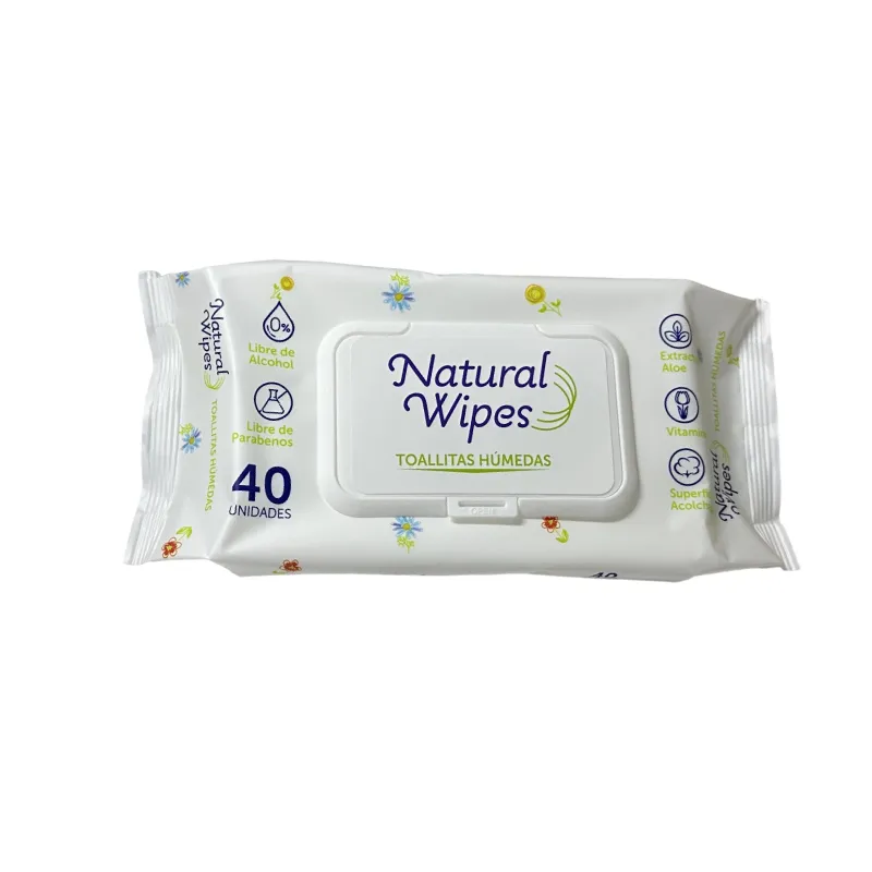 Paños húmedos Natural Wipes 40 unidades