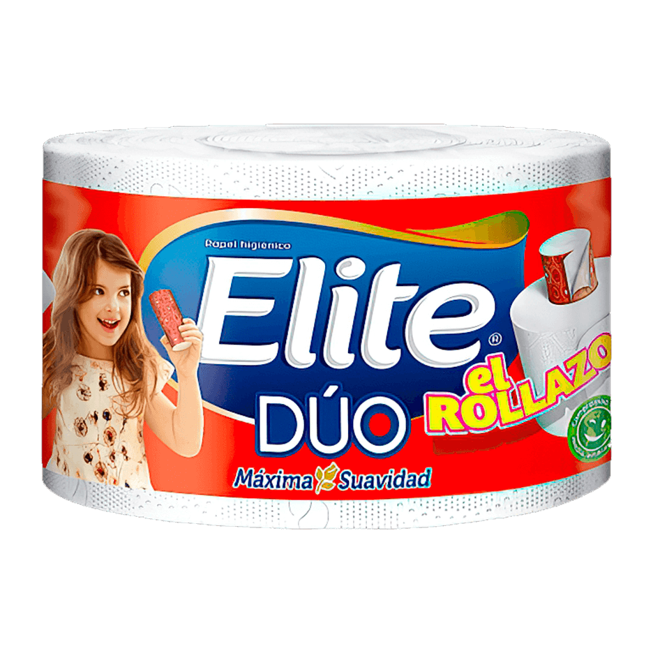 Papel higiénico Elite Rollazo Dúo 1 rollo 36 mts