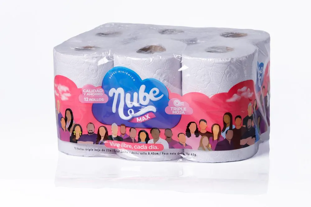 Papel higiénico NUBE Max triple hoja 12 rollos