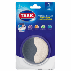 Pastilla limpiadora bicolor para sanitario Task 48g