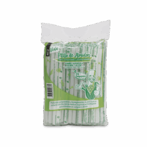 Pitillos de almidón PLA 10mm paquete de 100 unidades