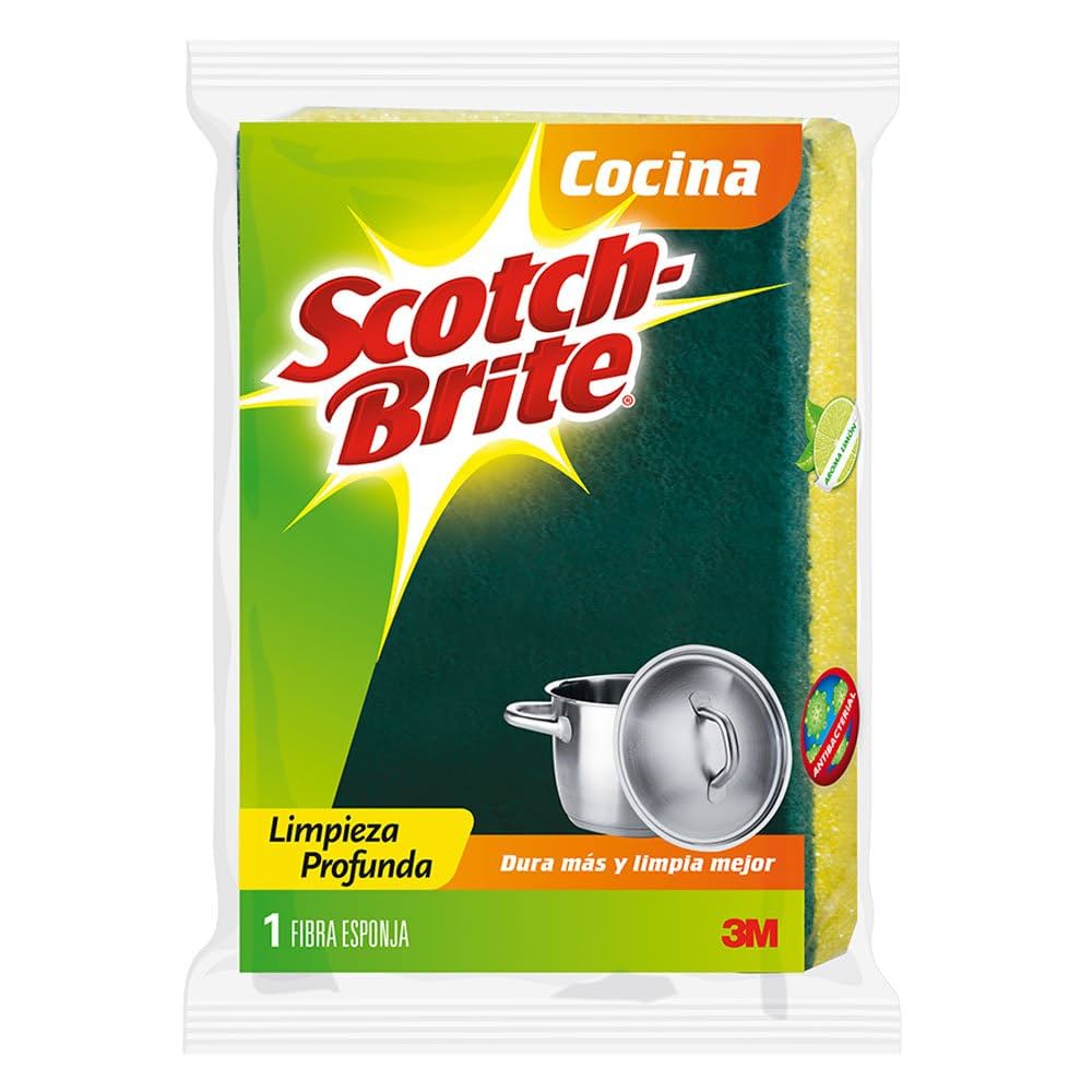 Scotch Brite fibra esponja limpieza profunda sin rayones