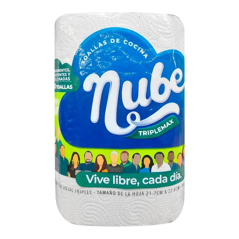Toalla de cocina NUBE triple hoja 120 hojas