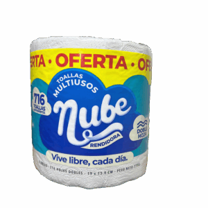 Toallas multiusos NUBE doble hoja absorbente 716 unidades