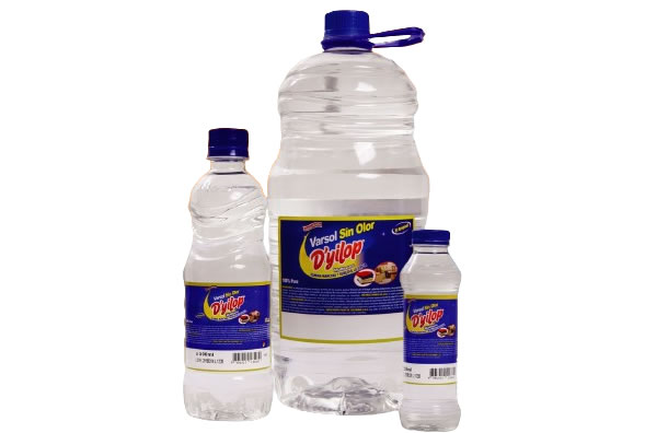 Varsol sin olor industrial D’yilop para desengrasar motores y herramientas