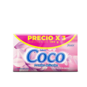 Jabón de coco para prendas delicadas 180 g pack 3