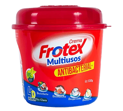 Crema Frotex multiusos antibacterial 550g para limpieza profunda en el hogar