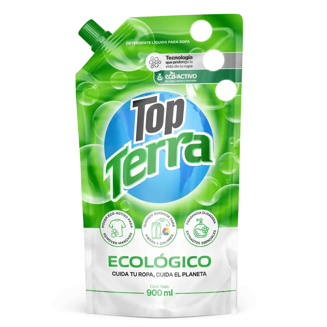detergente líquido ecológico Top Terra 900 ml