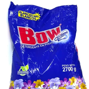 Detergente en Polvo Oxígeno Activo 2700g Marca BOW