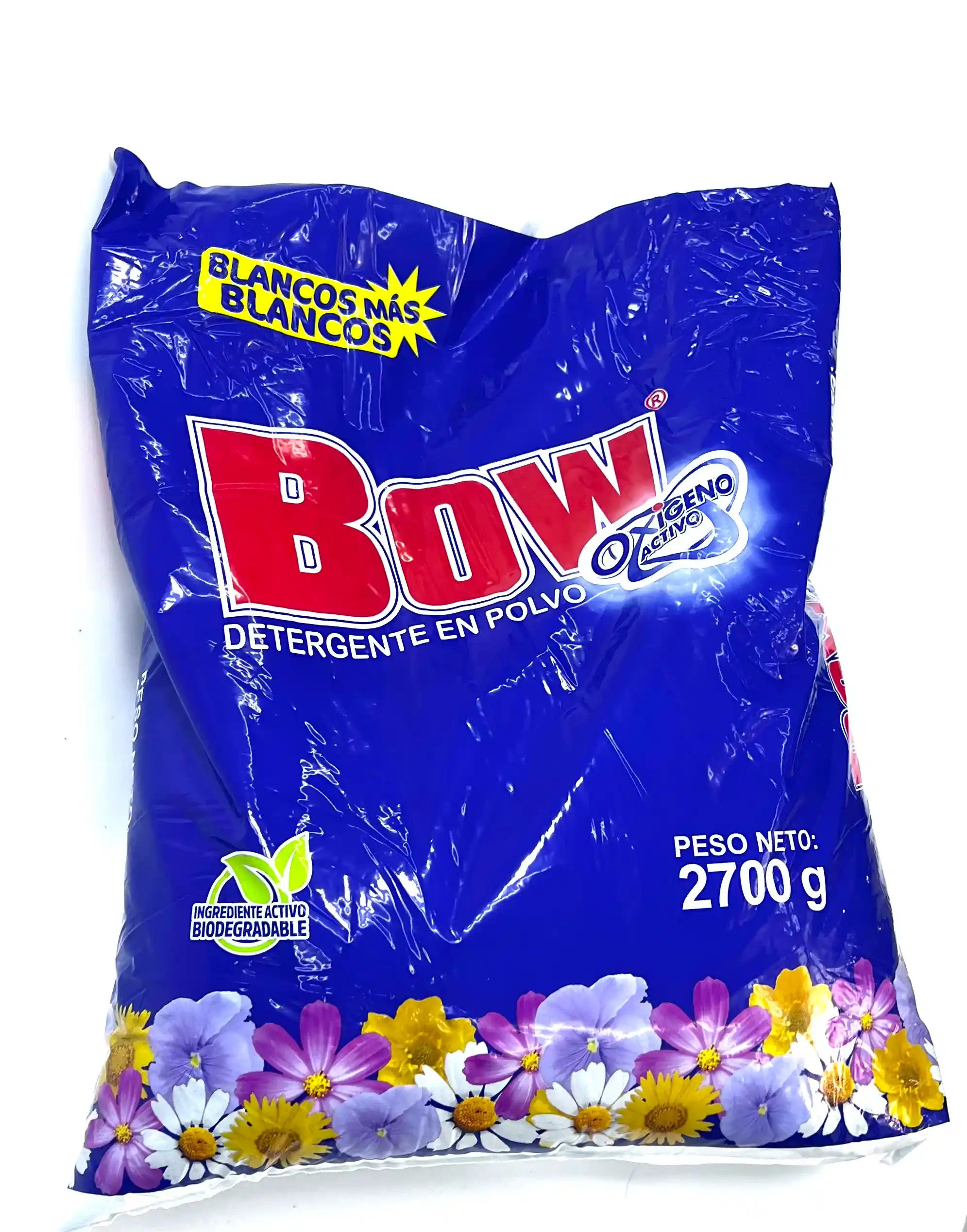 Detergente en Polvo Oxígeno Activo 2700g Marca BOW