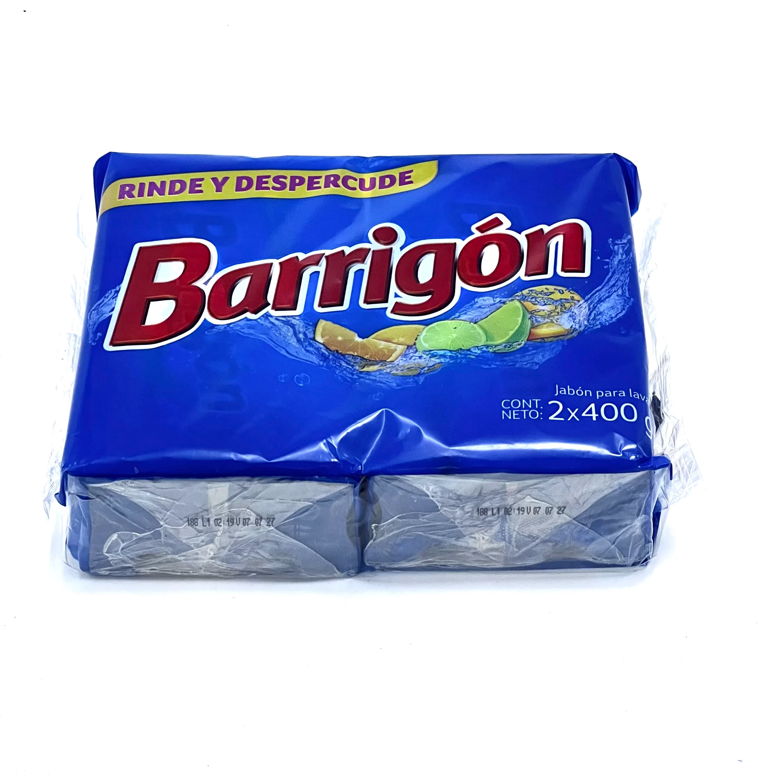 Jabón para lavar Barrigón 2x400g rinde más y despercude