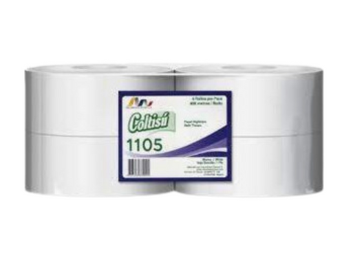 Papel Higiénico Blanco Industrial – 4 Rollos por Paca - Image 2