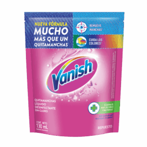 Quitamanchas líquido sin cloro Vanish 130ml blancos más blancos