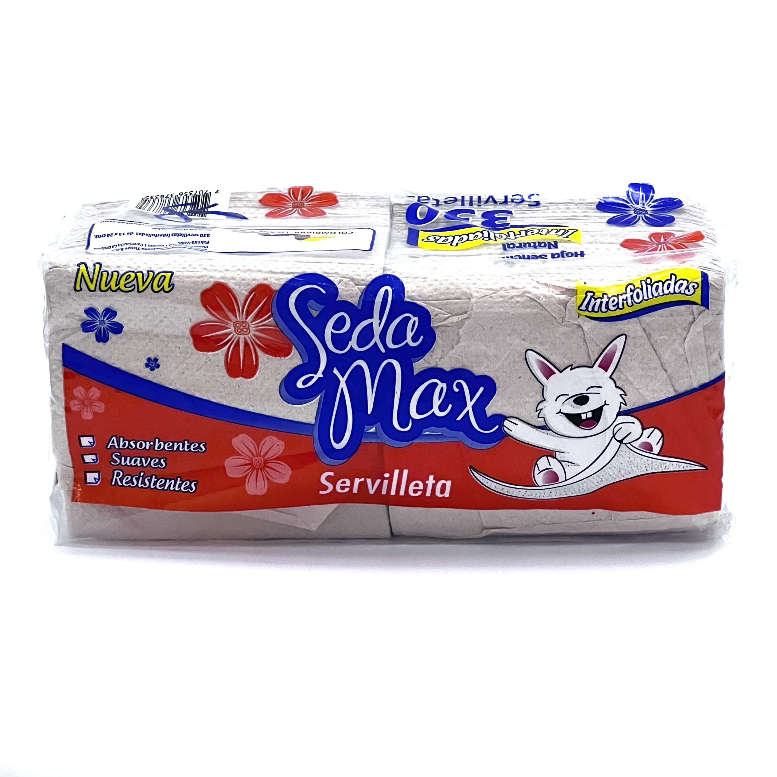 Servilletas Hoja Natural Interfoliada 330 unidades Seda Max